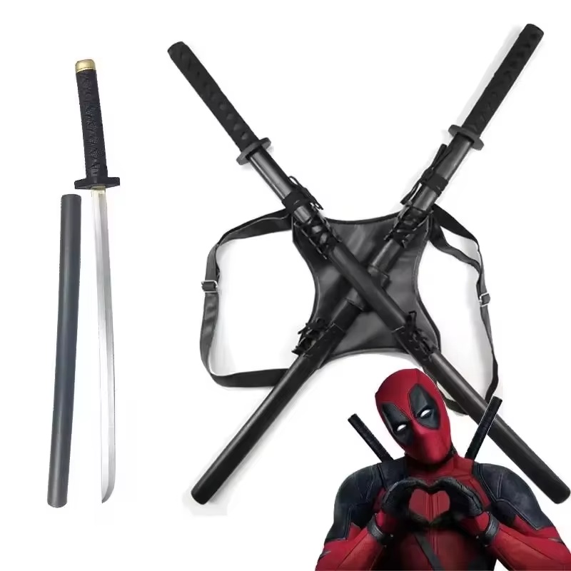 Cosplay Prop Dagger - 2025 novo 61cm deadpool katana pu