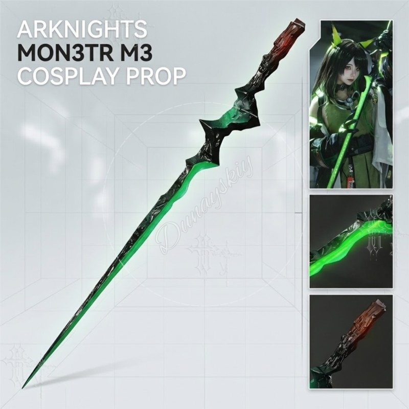 Arknights Mon3tr M3 Arma de Co - Cosplay Prop Display avaliação e preço